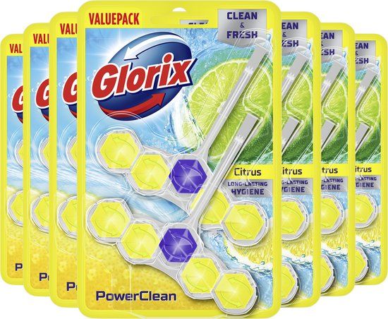 Glorix WC blokjes Citroen 14 Stuks Voordeelverpakking