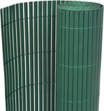 vidaXL Tuinafscheiding dubbelzijdig 90x300 cm PVC groen