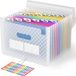Marque non spécifiée Papier administratif A4 et trieur - 13 compartiments - bleu - mallette de rangement portable