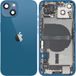 Apple Coque Batterie iPhone 13, Avec Châssis Central, Pièces Complètes, Bleu, Échange Premium