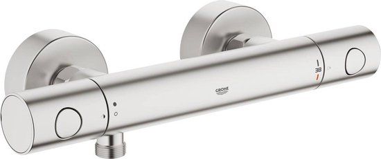 GROHE Grohtherm 1000 Cosmopolitan M Thermostatic Shower Mixer - 15cm - Supersteel