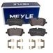 MEYLE Bremsbelagsatz, Scheibenbremse 0252572016 Hinterachse | Compatibel met: LAND ROVER DISCOVERY V, LAND RANGE IV, LAND RANGE SPORT II