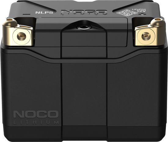 NOCO NLP5 Lithium Powersport Accu - 12V 2Ah – 250A Startkracht – Lichtgewicht & Onderhoudsvrij – Betrouwbare Startprestaties