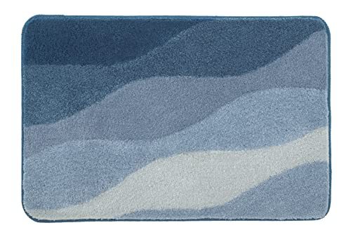 KLEINE WOLKE Badmat Malena, kleur: Iceblue, materiaal: 100% polyacryl, afmetingen: 70x120 cm