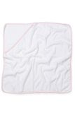 Towel City TopTex Group Baby Handdoek met capuchon, wit/roze, 75x75 cm