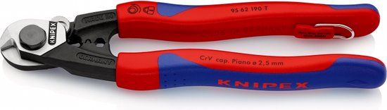 Knipex Staaldraadschaar met borghaak - 190mm