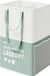 San Marque Wasmand, grand, 90 l, 2 compartiments, sur pied, pliable, double poignée, vert menthe