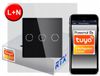 RTX Prise connectée Zigbee Touch Interrupteur 3 Circuits Noir