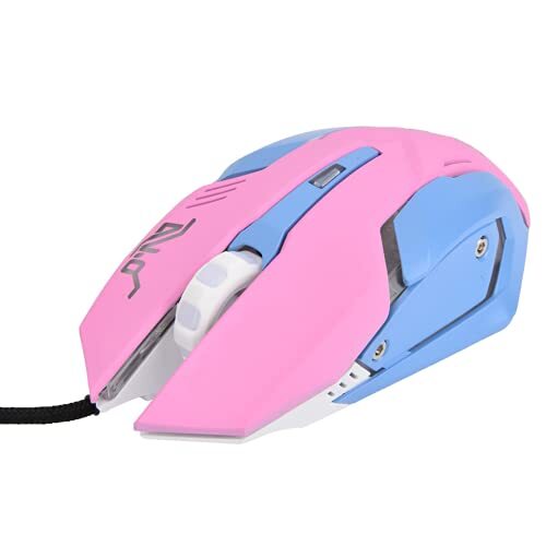 ciciglow Roze gamingmuis, 3200 DPI hoge gevoeligheid Roze gamingmuis hoge gevoeligheid