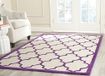 Rechthoekig SAFAVIEH Cambridge CAM134 Ivory/Purple Hand-tufted Rectangular Rug 152 x 244 cm