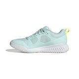 adidas dames Court Team Bounce 2.0 Shoes, Dusky Petrol/lucid pink/ftwr white, 44 2/3 EU