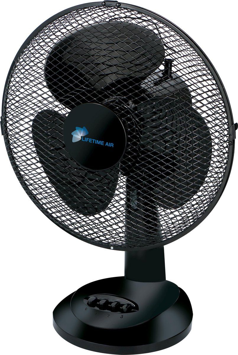 Lifetime Air Ventilator - 38 Watt - Kantelbaar - 3 Snelheden - Zwenkfunctie - Zwart