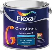 FLEXA Creations - Muurverf Zijde Mat - Mengkleuren Collectie - 100% Golven - 2,5 liter