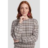 Anytime Anytime sweater met ruitprint