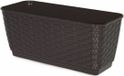 Prosper Plast Ratolla P jardinière, plastique, brun, 29,3x11,9x12,6 cm