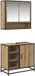 vidaXL Ensemble de meubles de salle de bain 2 pièces Artisan Chêne Bois d'ingénierie