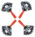 Solidchoice - Set van 4 Aluminium Hoekspanners voor Houtbewerking en Engineering