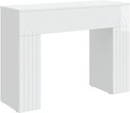 vidaXL Salontafel Hoogglans Wit 102 x 35 x 75 cm Bewerkt hout