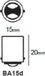 Bolletje 12V 18.4W (50.8x26.4mm) 2 stuks (AM521140)
