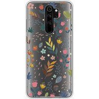 Xiaomi Redmi Note 8 Pro Fleurs colorees bedrukt siliconen hoesje
