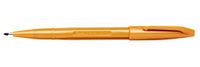 Pentel S520-Y Sign Pen viltstift, 0,8 mm lijndikte, oker, 12 stuks