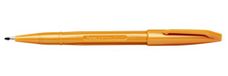 Pentel S520-Y Sign Pen viltstift, 0,8 mm lijndikte, oker, 12 stuks