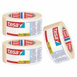Tesa 3x rollen afplaktape/schilderstape 50 mm x 50 m