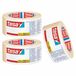 Tesa 3x rollen afplaktape/schilderstape 50 mm x 50 m