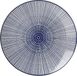Ritzenhoff & Breker Royal Makoto, platte bordenset, 4-delig, 26,5 cm diameter, porseleinen servies, blauw-wit