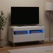 Maison Exclusive - meuble TV LED ARNHEM, 81 x 35 x 43 cm, blanc, panneau de particules