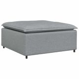 vidaXL Modulaire voetenbank module 100x100x48 cm lichtgrijs