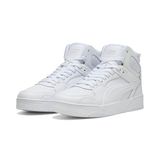 PUMA RBD Break Mid Sneakers Unisex Leer Rubber Wit-Cool Light Gray-PUMA Black Maat 44