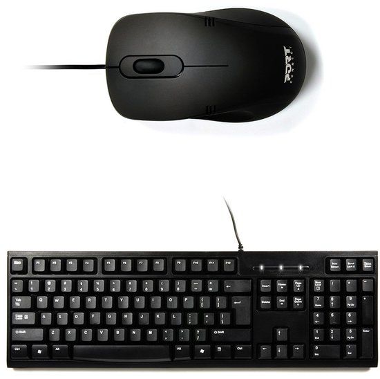 Port Designs 900900-UK Toetsenbord en Muis Set - QWERTY Brits Engels - Zwart