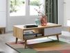 PROMI Table basse 107 cm chêne riviera/blanc