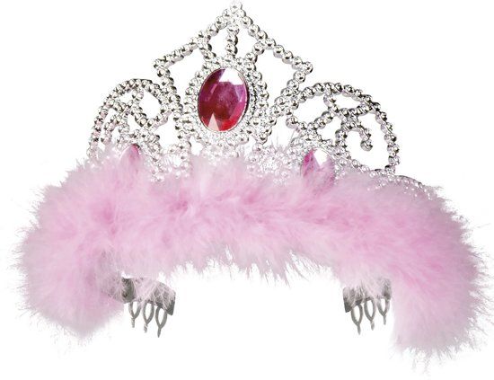 Boland Tiara Jasmine - Zilver/Roze - One Size