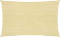 vidaXL Zonnezeil 160 g/m² 2x4,5 m HDPE Beige