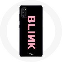 Maniacase Etui voor Samsung Galaxy S20 Blink Fandom Blackpink Roze Logo Zwarte Achtergrond