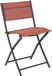 Home Deco Factory camping buiten klapstoel - aluminium - terracotta - L46 x B50 x H80 cm - opvouwbaar