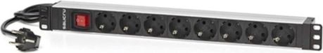 Salicru 19" 8 Way Multi-socket Adapter with On / Off Switch