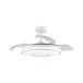 Levitantes Plafondventilator, 72 W, wit, 32/44,5 x 38/91 cm, 6 snelheden 108D, 3000-4000-6000 K, 3 uitklapbare vleugels