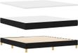 vidaXL Lit boxspring avec matelas, noir, 180 x 200 cm, tissu