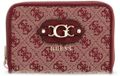 GUESS Samantha SLG Medium Zip Around Wallet Merlot Logo wijnrood