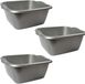 Hega Hogar Afwasteil - 5x - rechthoek - zilver - 15L