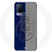 Hoesje Vivo v21 5G fcp porto gond blauw en grijs