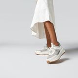 FitFlop F-Mode Suede/Knit Flatform Slip-On Laced Sneakers GRIJS - Maat 37