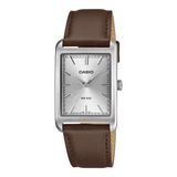 Casio Casio Collection MTP-B215L-7AVER Horloge - Leer - Bruin - Ø 28.5 mm