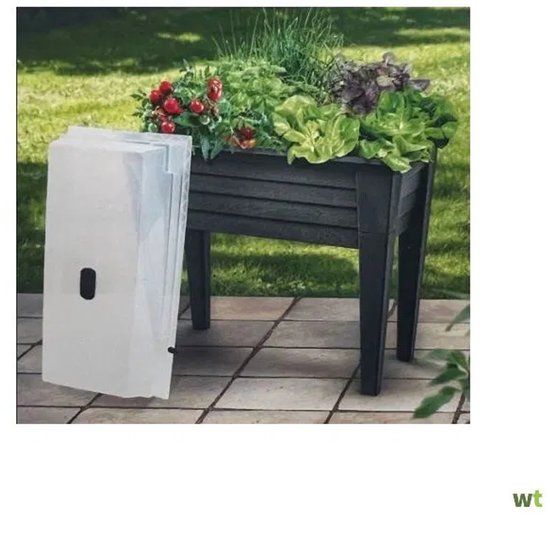 Nampook Kweektafel met deksel - 78x40cm - zwart