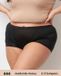 Moodies Undies Moodies menstruatie ondergoed - Bamboe Boyshort - gemiddeld/zwaar kruisje - maat XL - zwart