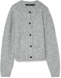 Vero Moda VMNovah Ls O-neck Button Cardi Ga N - Medium Gray Melange - L