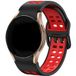 Strap-it Samsung Galaxy Watch 6 - 40mm quadratisches Sportarmband (Schwarz/Rot)